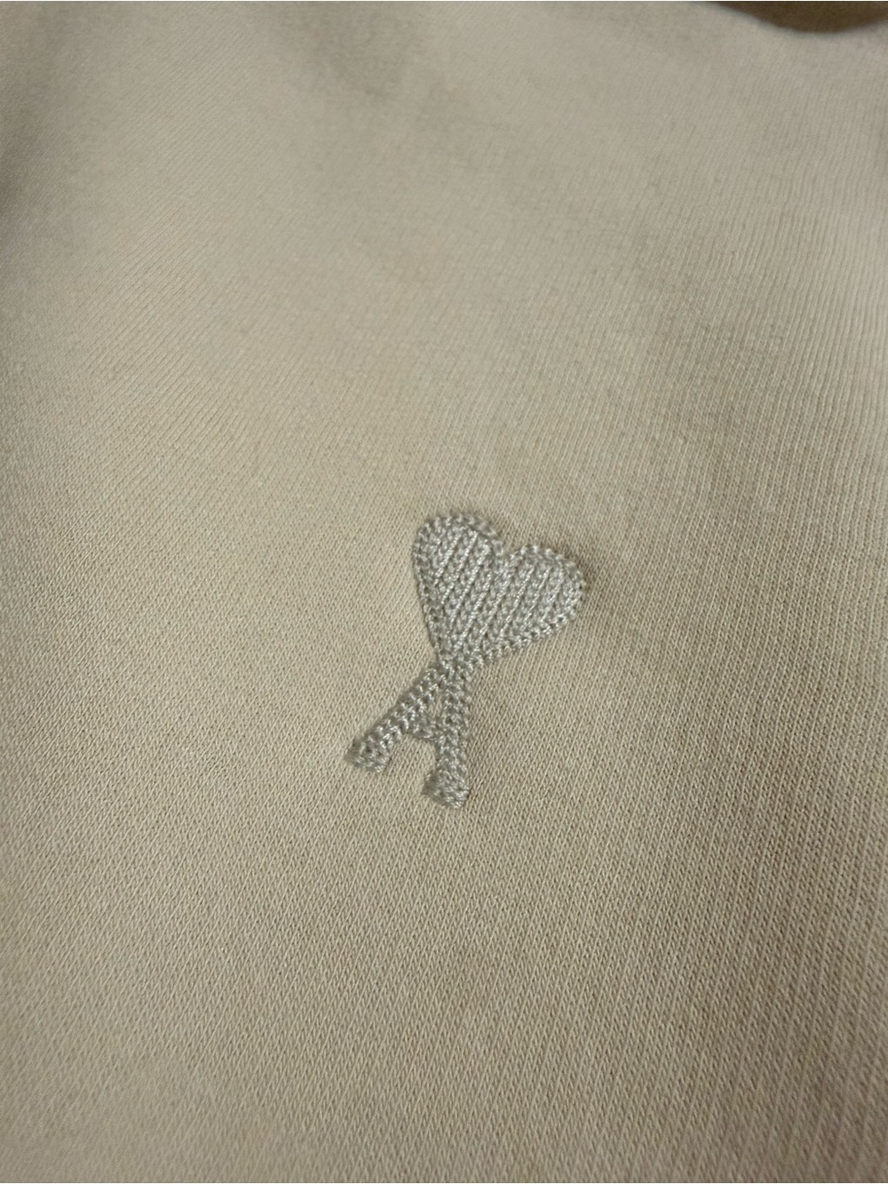 Ami Paris Japan De Coeur Hoodie Cream